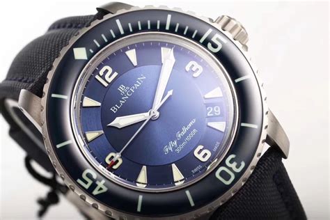 fifty fathoms replica watch|fifty fathoms automatique price.